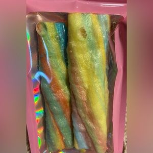 Freeze dried fruit roll ups there are three in a pack